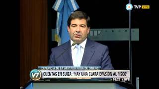 Visión 7 - Cuentas en Suiza: "Hay una clara evasión fiscal", dijo Echegaray