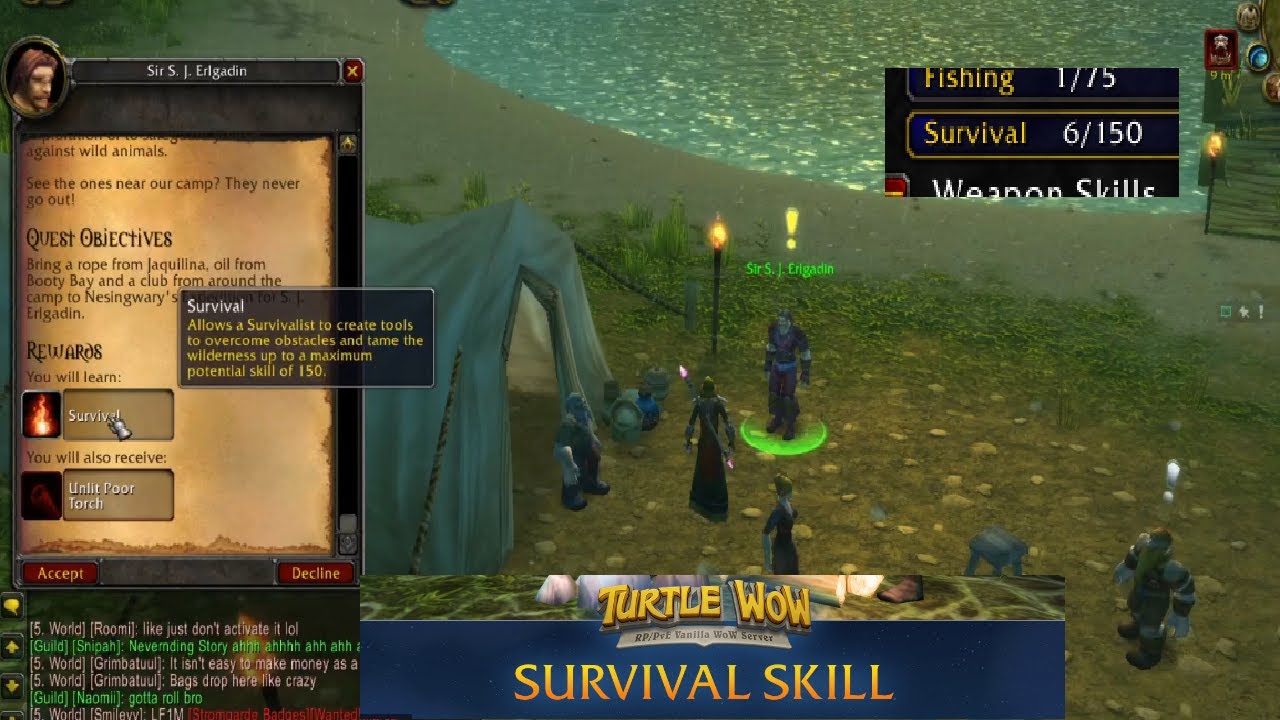 Night's Exploration (Survival Skill Quest) | Turtle WoW