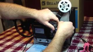 Bell & Howell 461B Super 8 Movie Projector - Loading Film