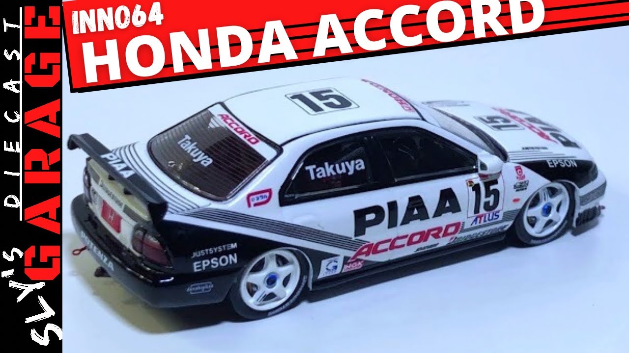Inno64 Honda Accord PIAA 1996 JTCC | 1/64 Diecast Cars Unboxing