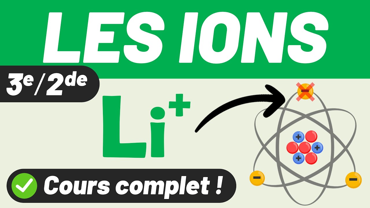 Les IONS ✅ Cours complet ! (Proton, Neutron, Électron) 💪 3e 🎯 Seconde