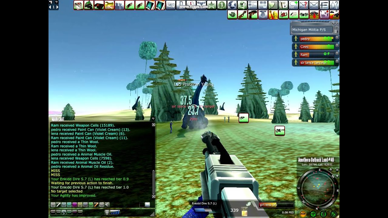 Entropia Universe Team hunt