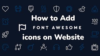 Как добавить иконки Font Awesome на сайт с помощью CDN || How to add Font Awesome Icons on Website