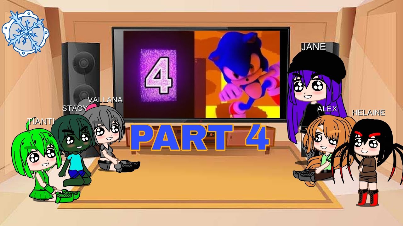 Gacha Club Overworld Mobs + Alex React Sonic In Minecraft! Part 4