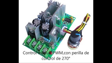 Control manual de velocidad PWM para motores de corriente directa de baja ó alta potencia
