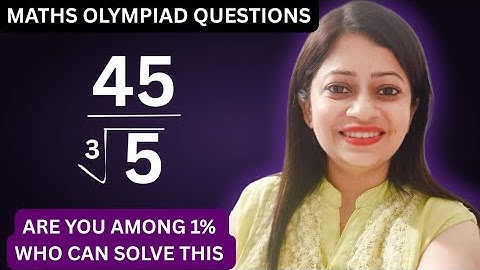 How to Rationalize cube root denominator || Maths olympiad question