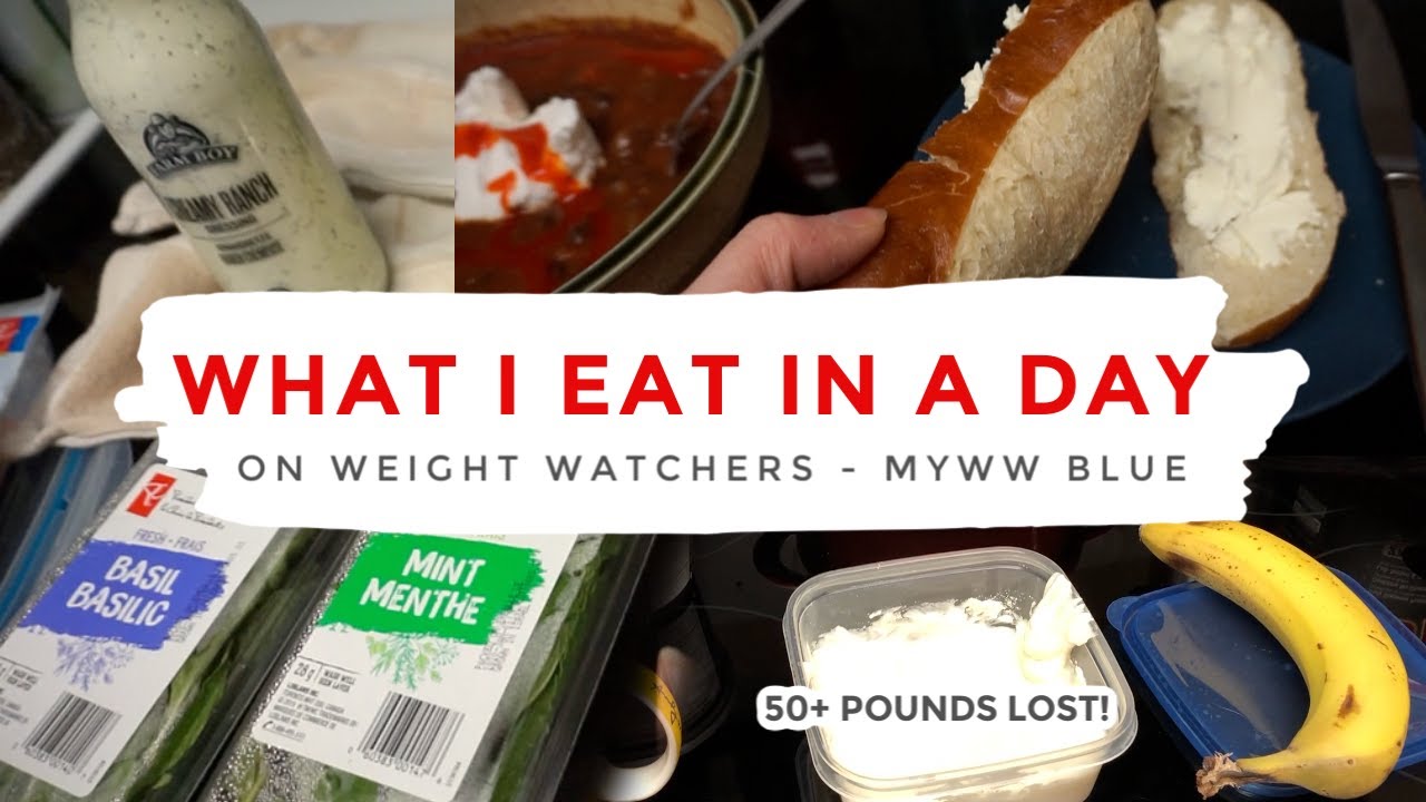 What I Eat In a Day on My WW Blue Plan - food and exercise on Weight Watchers