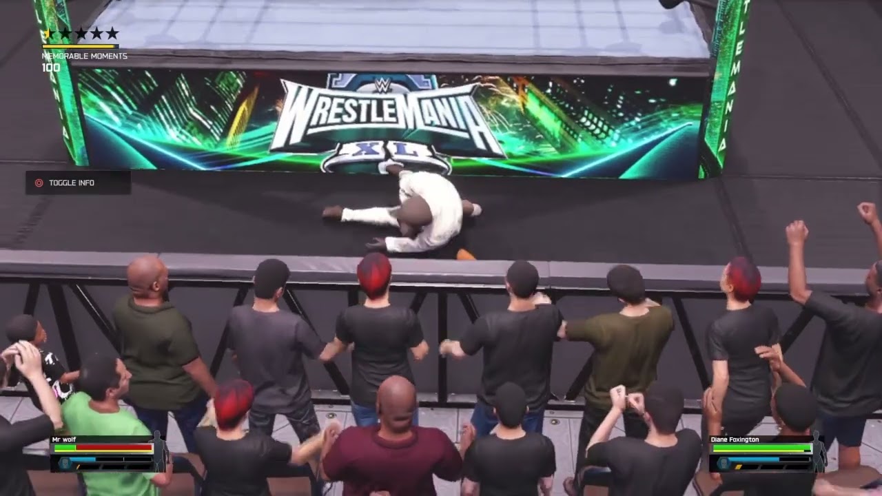 WWE 2K25: Мистер Вольф против Дайан Фоксингтон: 10-й раунд