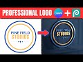 Make a STUNNING Professional Logo with Canva and Photopea!