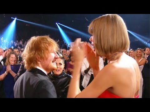 2016 Grammy Awards Taylor Swifts Reaction To Ed Sheerans Win Is Adorable 2016 Grammys