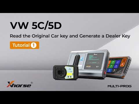 Comment lire les données de clé VW Audi 5C 5D et générer des clés concessionnaire avec Xhorse Mul...