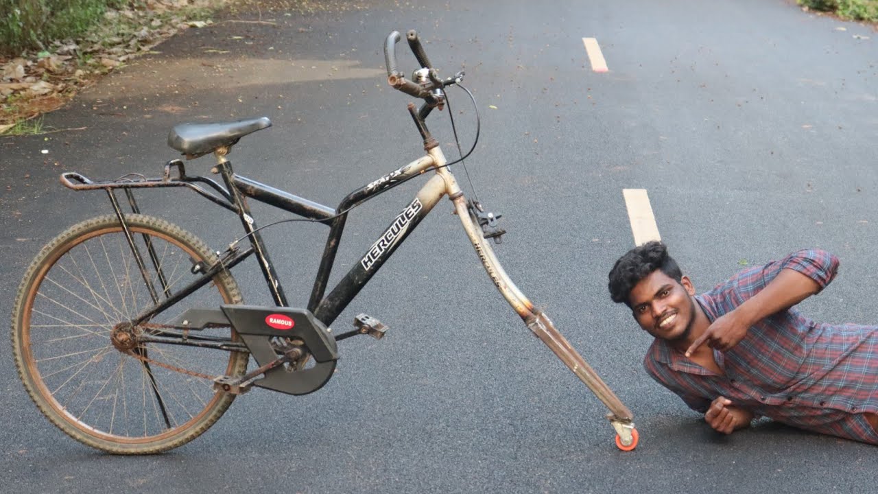 Smallest Cycle Smallest Cycle Wheel Experiment | இந்த குட்டி டயர்ல சைக்கிள் ஓடுமா ..🤔 ...