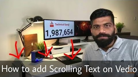 How to add Scrolling Text on vedios Like Technical guruji kine master tutorial by All In One Tube