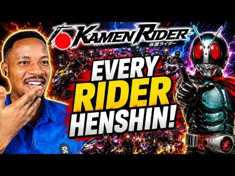 FINALLY REACTED TO ALL KAMEN RIDER Primary Rider Henshin & Finishers 🔥