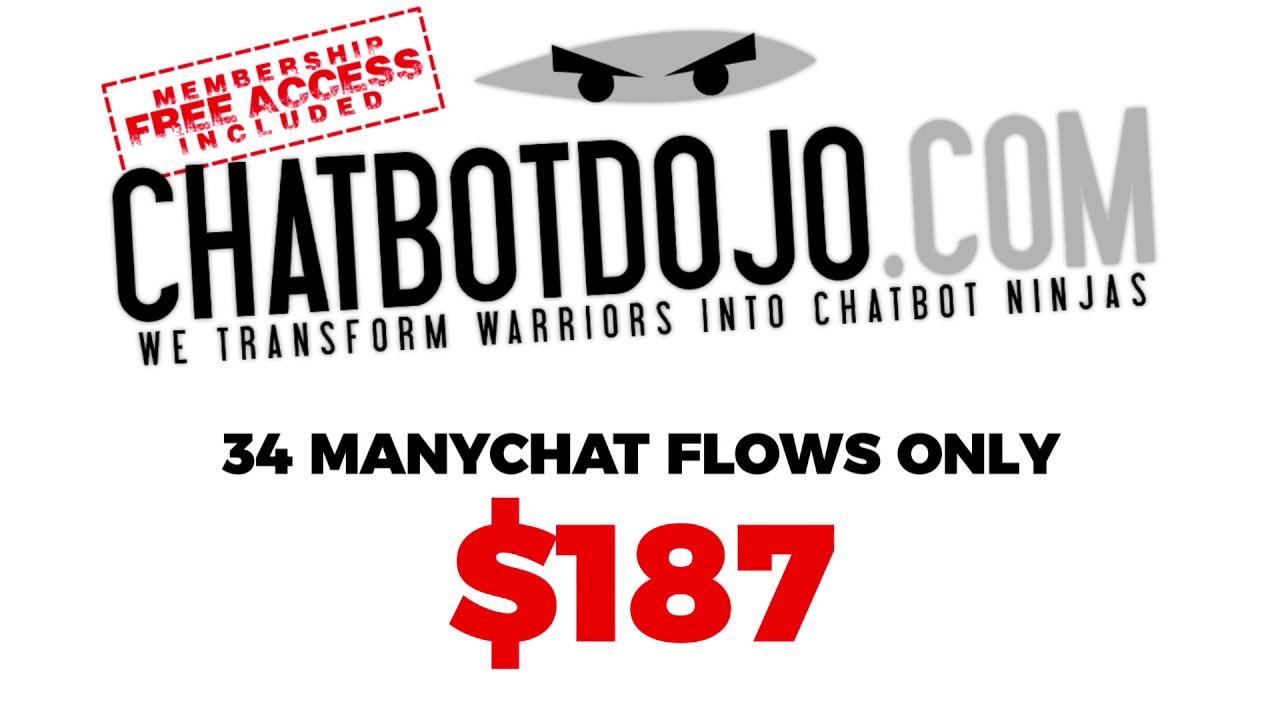 ChatbotDojo.com - 34 ManyChat Chatflow Templates for only...