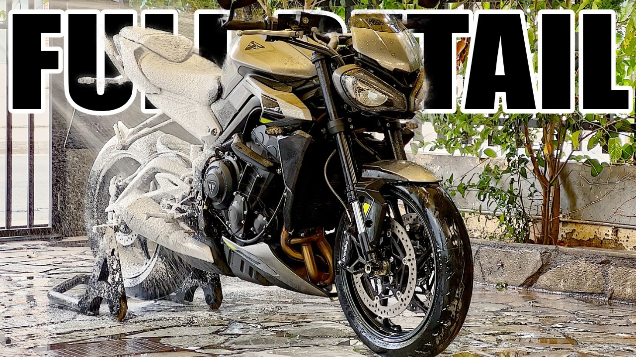 2025 Triumph 765 Street Triple R - Full Detail - PPF, Paint Correction & Ceramic Coating