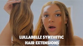 TRYING OUT THE LULLABELLZ 22” 5 PIECE SYNTHETIC HAIR EXTENSIONS