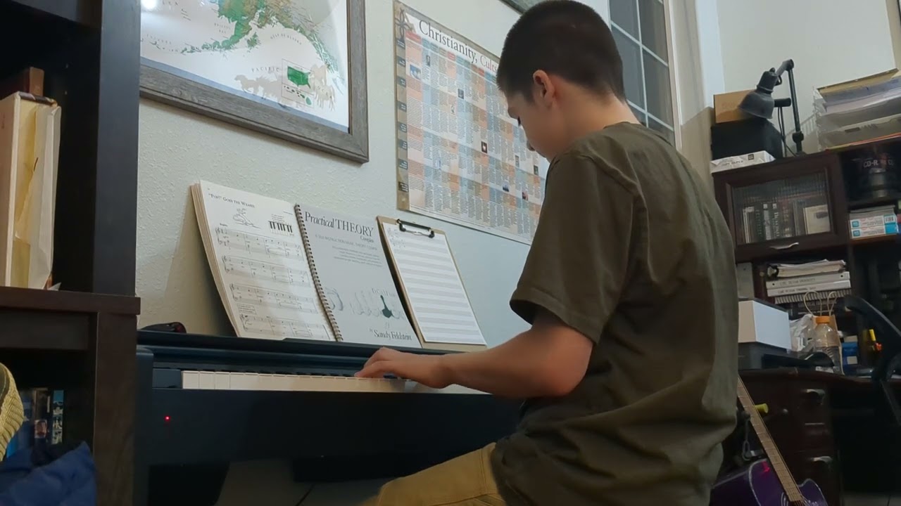 Translating the "Scheming Weasel" to piano.