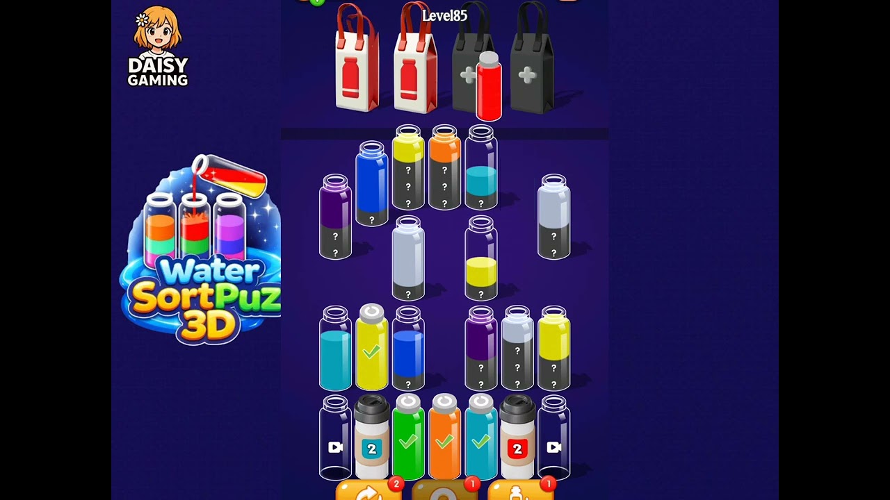 Water SortPuz 3D Level 85 Walkthrough
