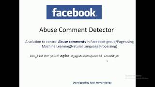 Abuse words Detection in Facebook comments