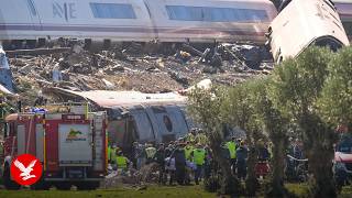 Download lagu Live: Scene of high-speed train crash in Spain, with at least 64 feared dead