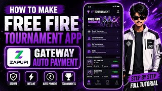 How to Make a Free Fire Tournament App 🔥 | Android Studio + Firebase + ZapUPI Auto Payment