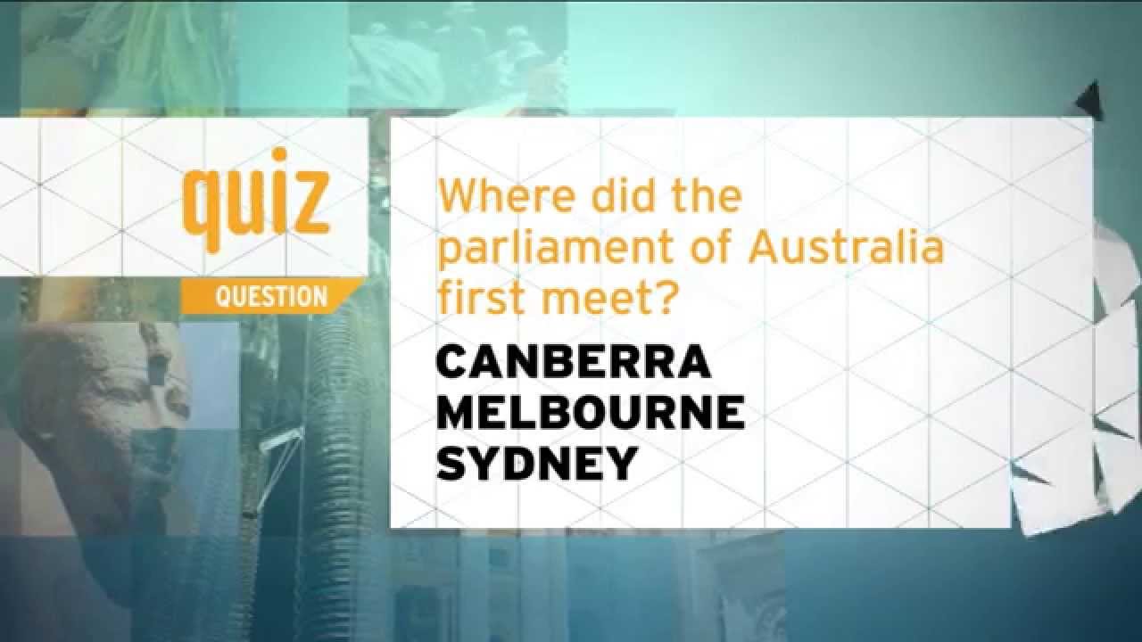 Quiz - Where did the parliament of Australia first meet?