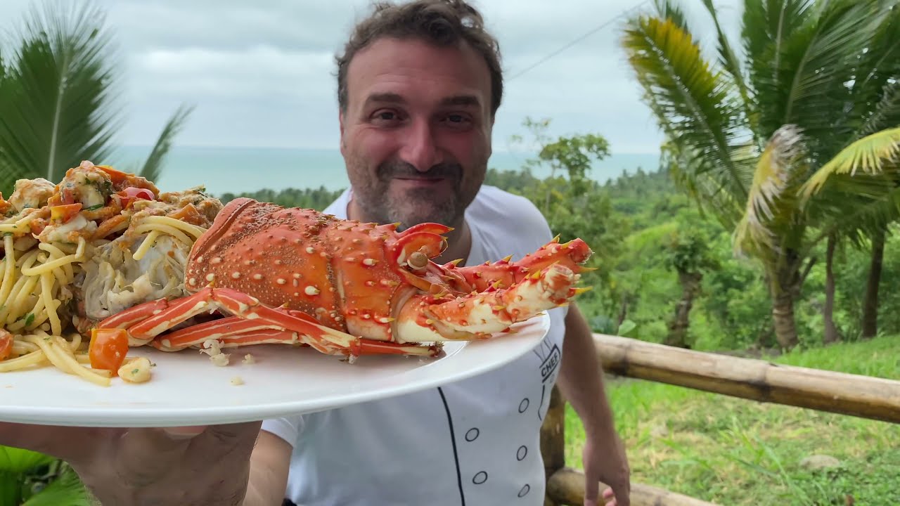 Espaguetis con Langosta receta original