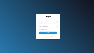 Login Form in HTML and CSS