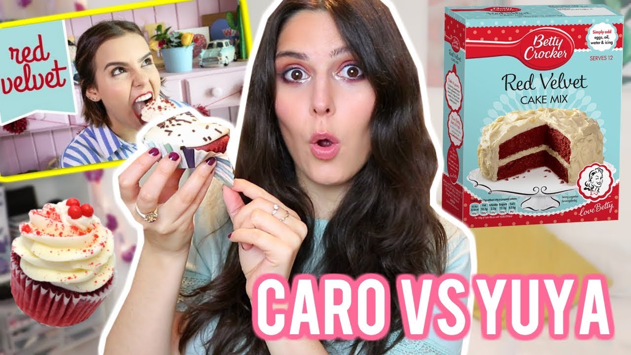 CARO VS YUYA: RED VELVET RELLENOS (MUY FÁCIL) | Desmintiendo a Yuya