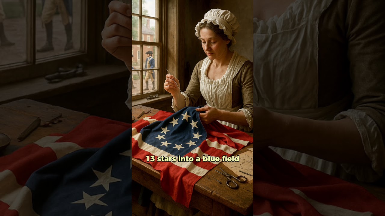 🇺🇸 Threads of Freedom: The Birth of the American Flag 🧵