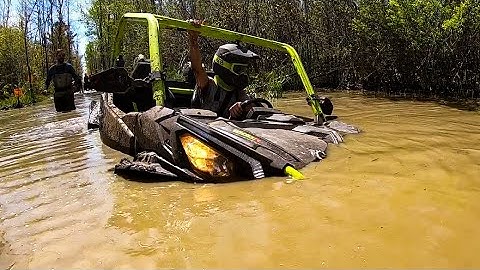 DEEP Mud And Lots Of Winching- Maverick XMR- Outlander XMR- Polaris RZR