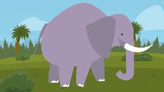 Hey Dee Ho The Elephant  | Children's Nursery Rhyme | hey dee ho
