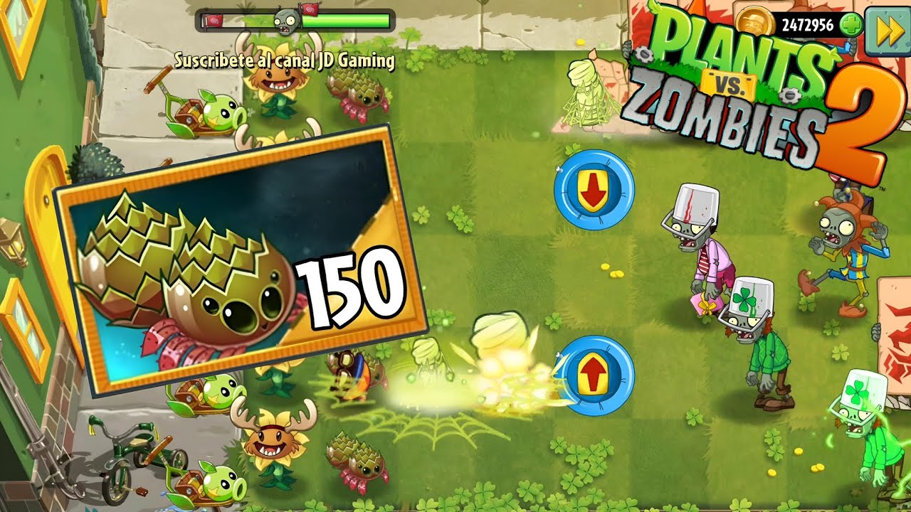 JUGANDO CON GIRABUM, la planta más rara | Plantas vs zombies 2 - YouTube