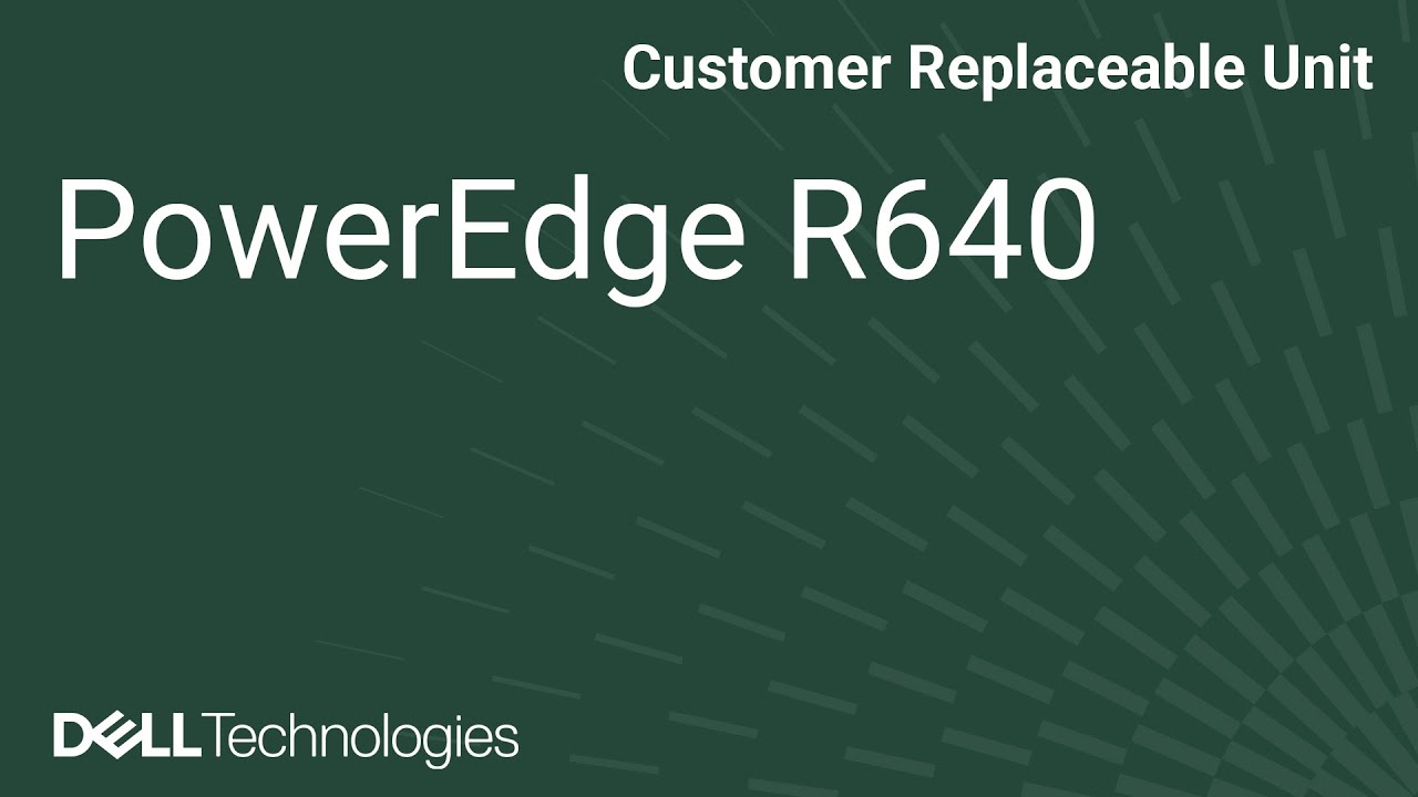 Dell PowerEdge R640: Remove/Install NVDIMM Battery - YouTube