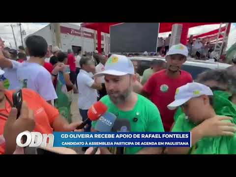 GD Oliveira recebe apoio de Rafael Fonteles: candidato à ALEPI participa de agenda em Paulistana