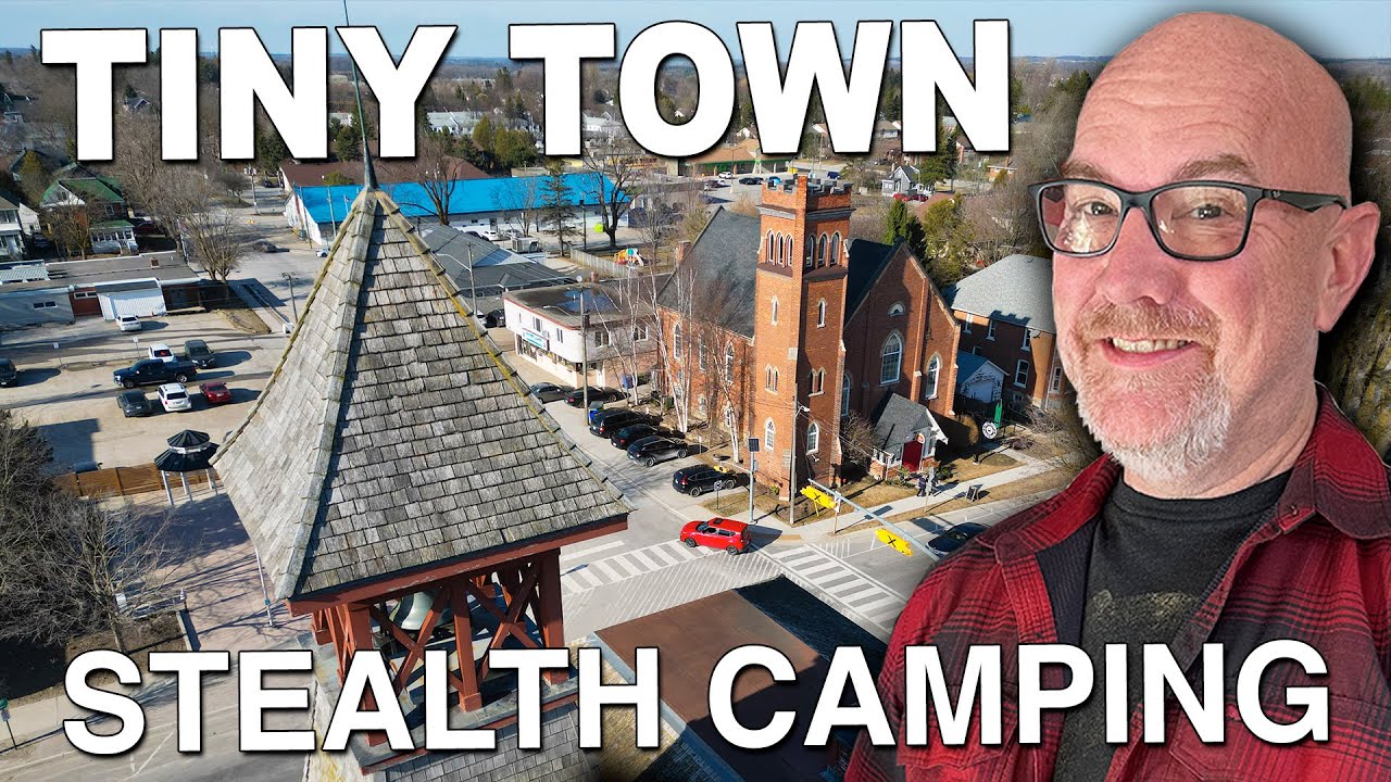 Tiny Town Stealth Camping in Minivan Camper • 4200 