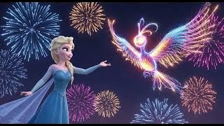 Feather Fireworks Above the Kingdom — Elsa’s Night of Wonder