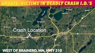 UPDATE: Victims In Deadly Crash Near Brainerd Identified