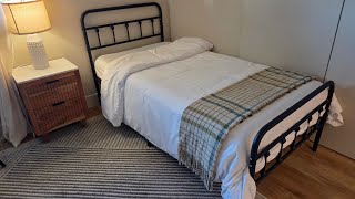 EMODA 16" Twin XL Bed Frames with Headboard and Footboard, XL Twin Metal Slats |QUICK OVERVIEW|