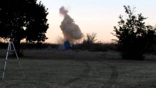 1 pound of Tannerite + a mannequin head