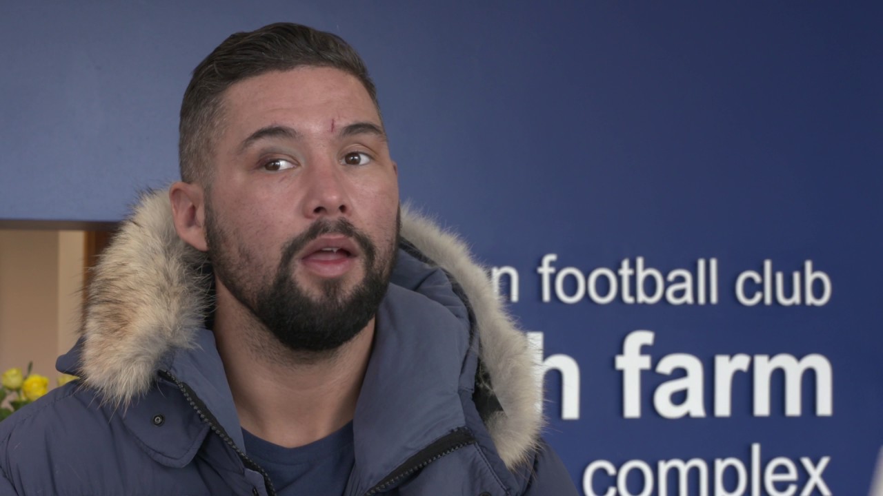 Tony Bellew visits Everton training ground after David Haye fight goodison park tour