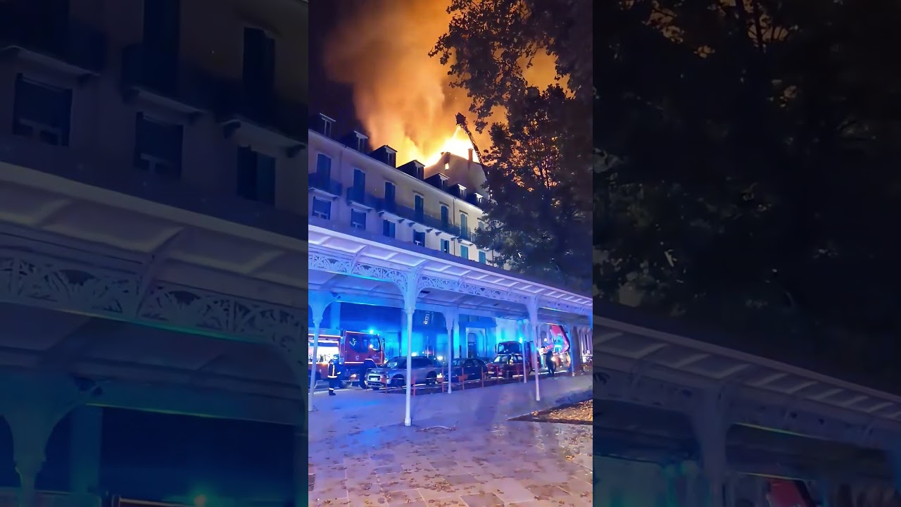 Impressionnant INCENDIE à Vichy ! 🔥