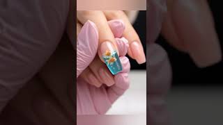 Sea-green aquarium nail set 🐠💅#viral #CuteNails#TrendyNails#NailAddict#FashionNails#nailart#shorts
