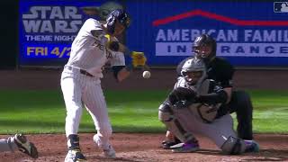 Christian Yelich Slow Motion Swing