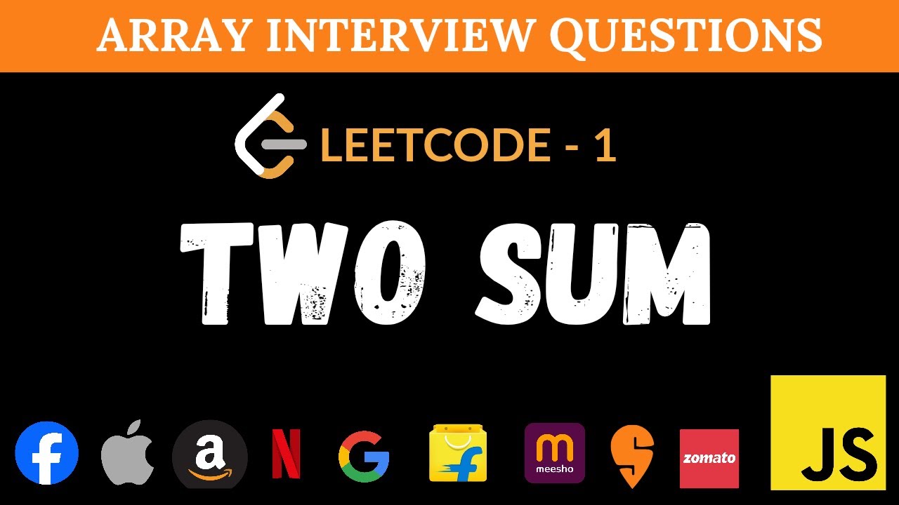 Two sum - Leetcode 1 - Hashset - JavaScript Solution - YouTube