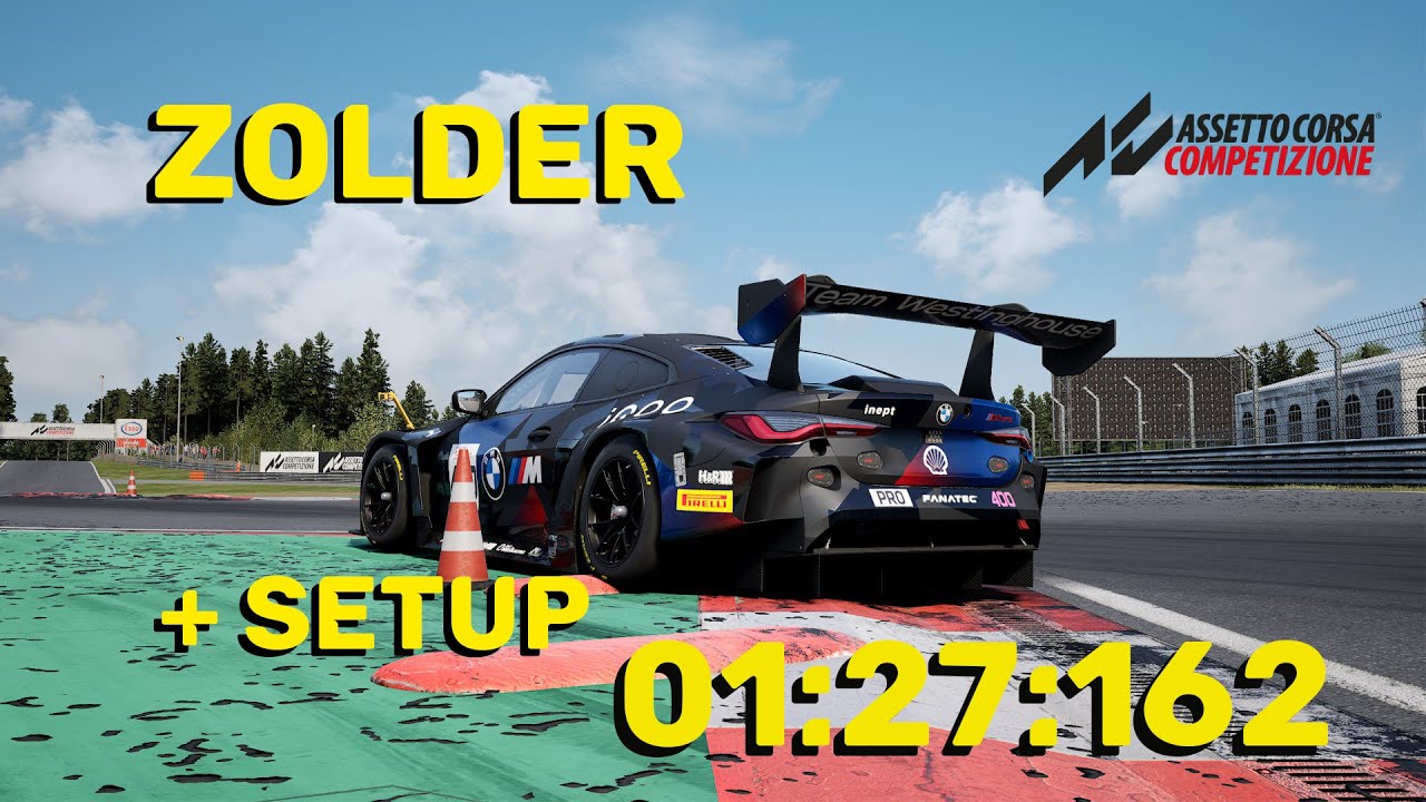 ACC Hotlap BMW M4 GT3 @ Zolder - 1:27:162 W/ Free Setup - YouTube
