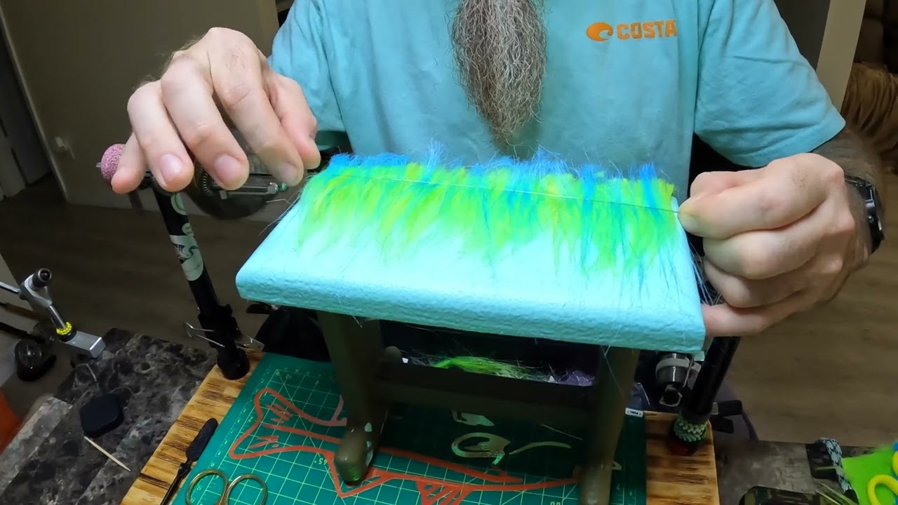 Custom TooToned Craft Fur Brush Building for tying fly heads and bodies with smoothness.