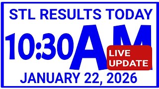 Stl results today 10:30am draw January 22, 2026 stl swer3 swer4 pares pcso stl
