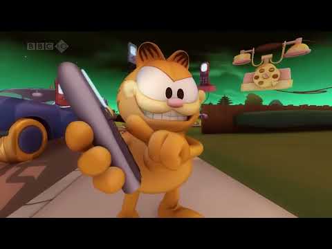 The Garfield Show on BBC HD, July 2010 (totally real and rare, please read description)